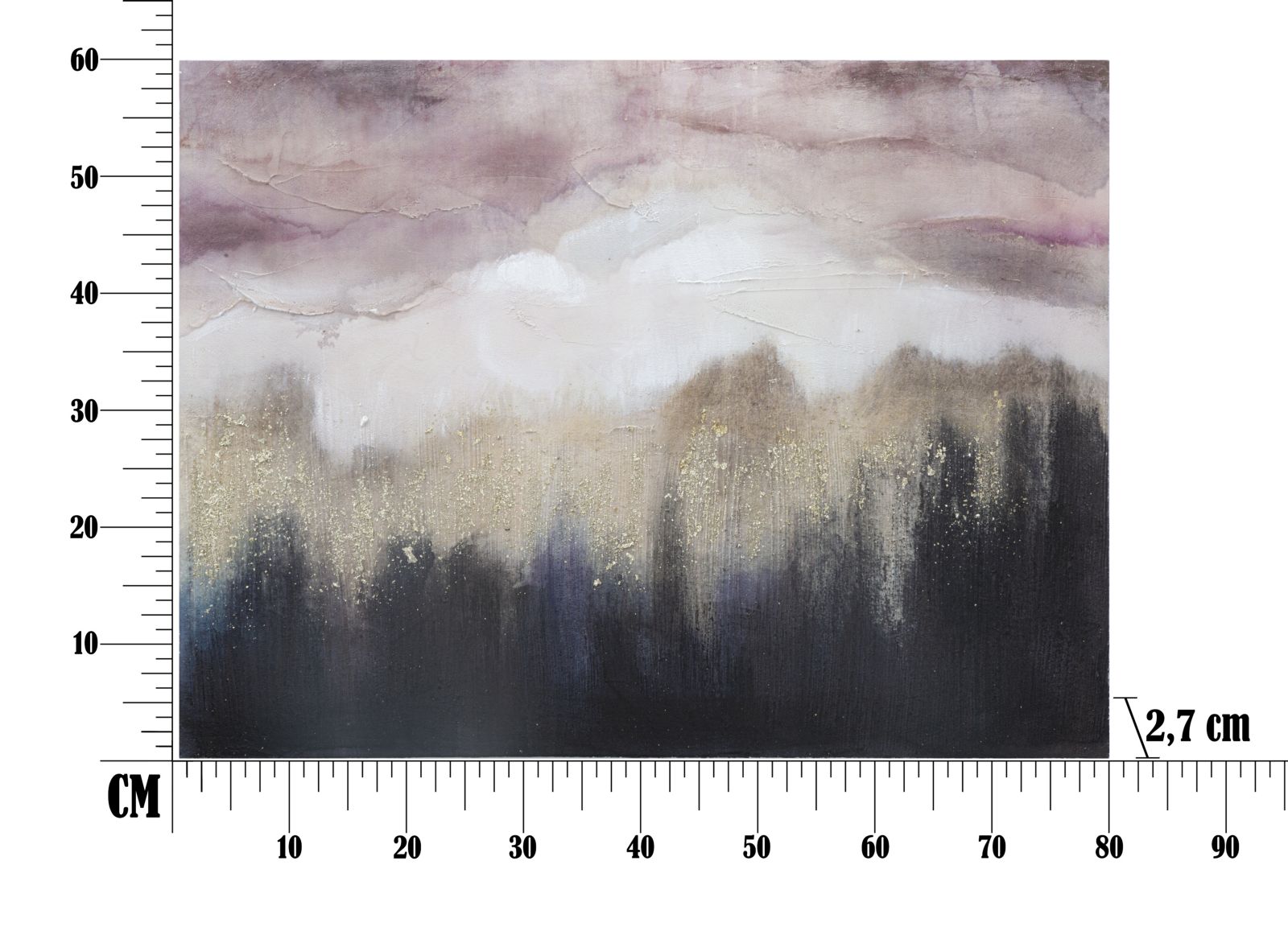 Dekoratívny doplnok Dipinto Su Tela Mauro Ferretti 80×2,7×60 cm