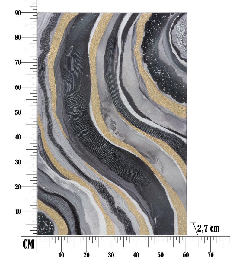 Dekoratívny doplnok Dipinto Su Tela Mauro Ferretti CM 60×2,7×90 cm