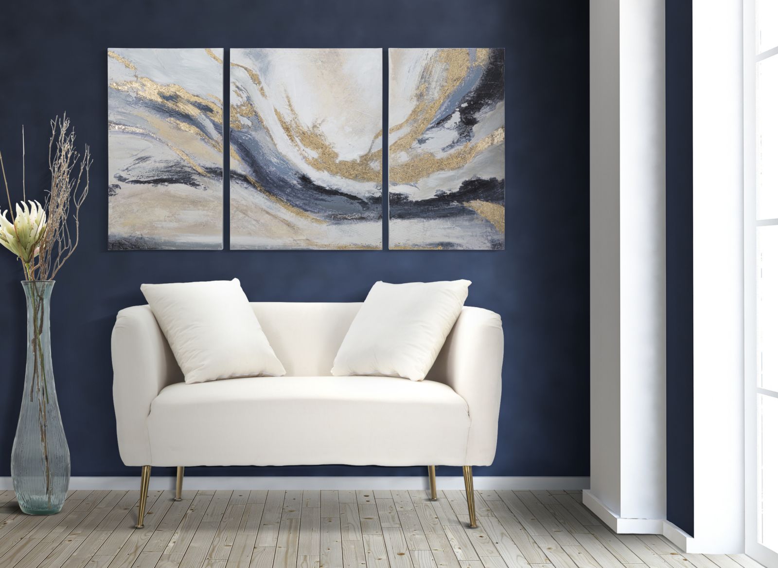 Dekoratívny doplnok Dipinto Su Tela Mauro Ferretti 45×2,7×80-60×2,7×80 cm