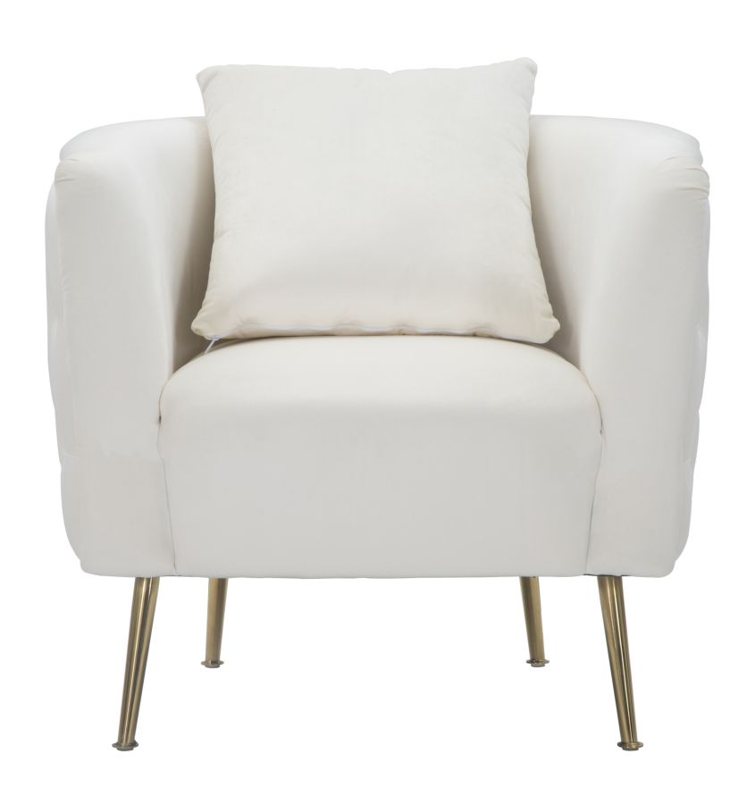 Kreslo Poltrona Bucarest Crema Mauro Ferretti 76×74×73 cm