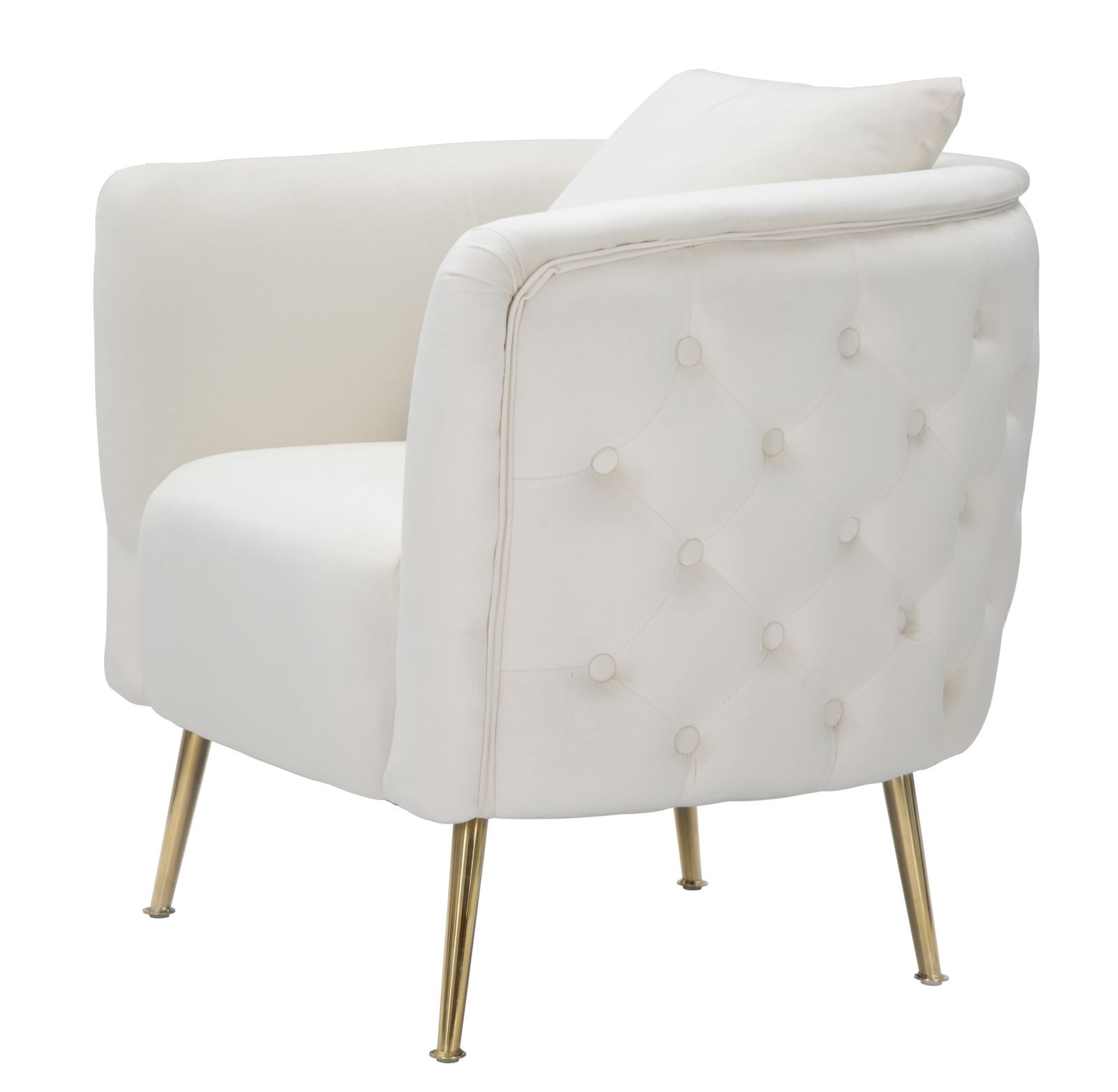 Kreslo Poltrona Bucarest Crema Mauro Ferretti 76×74×73 cm