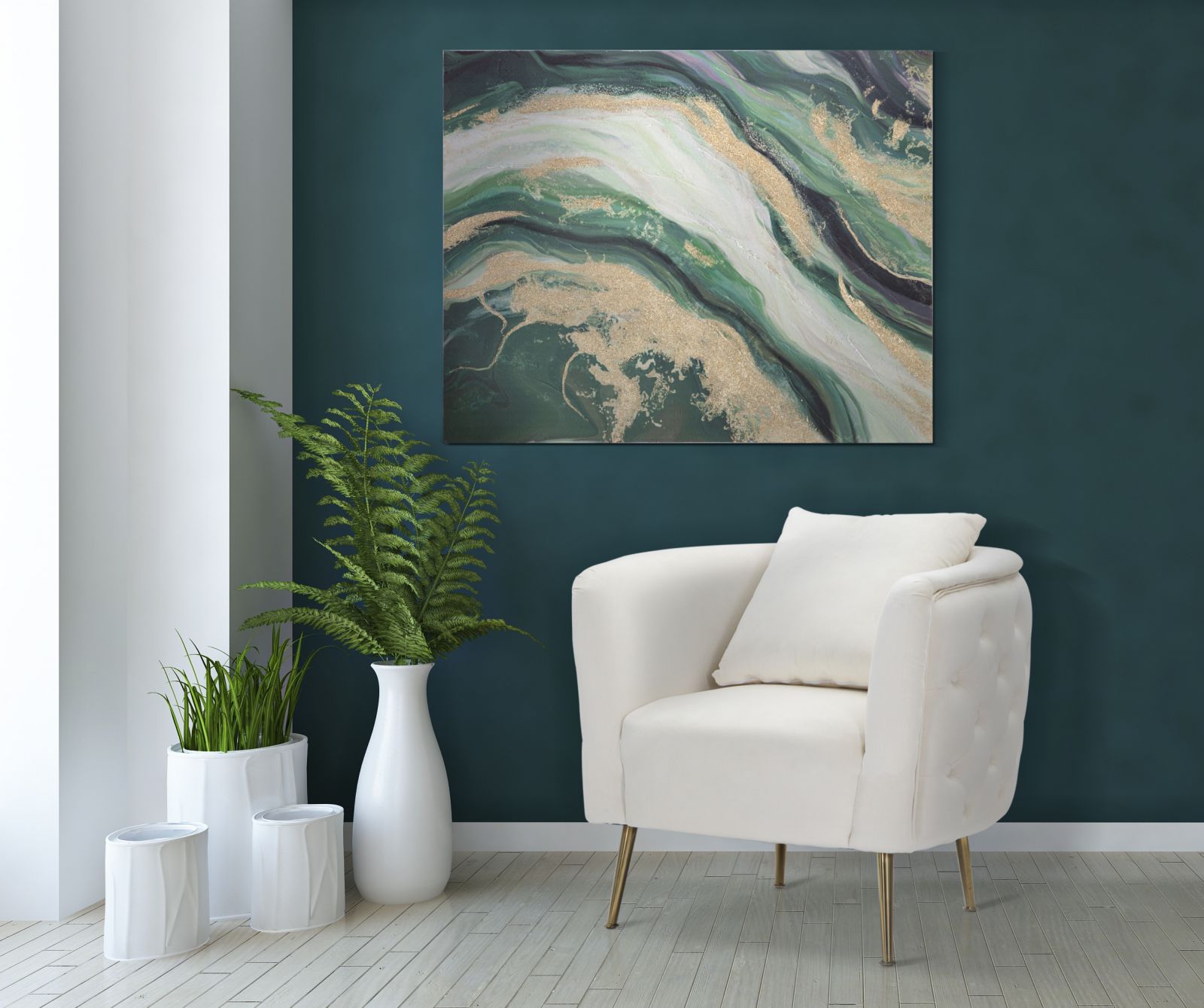 Kreslo Poltrona Bucarest Crema Mauro Ferretti 76×74×73 cm