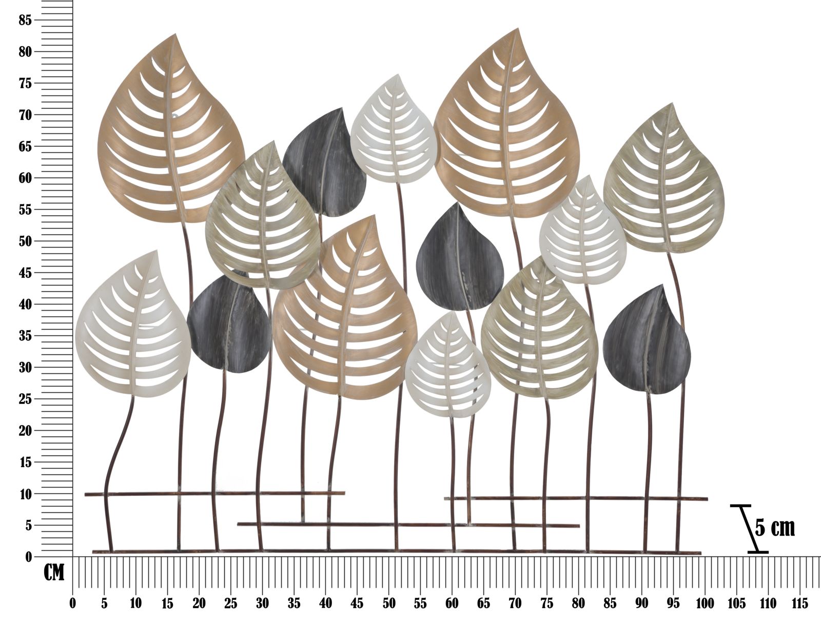 Dekoratívny panel Otip Mauro Ferretti, čierny/strieborný