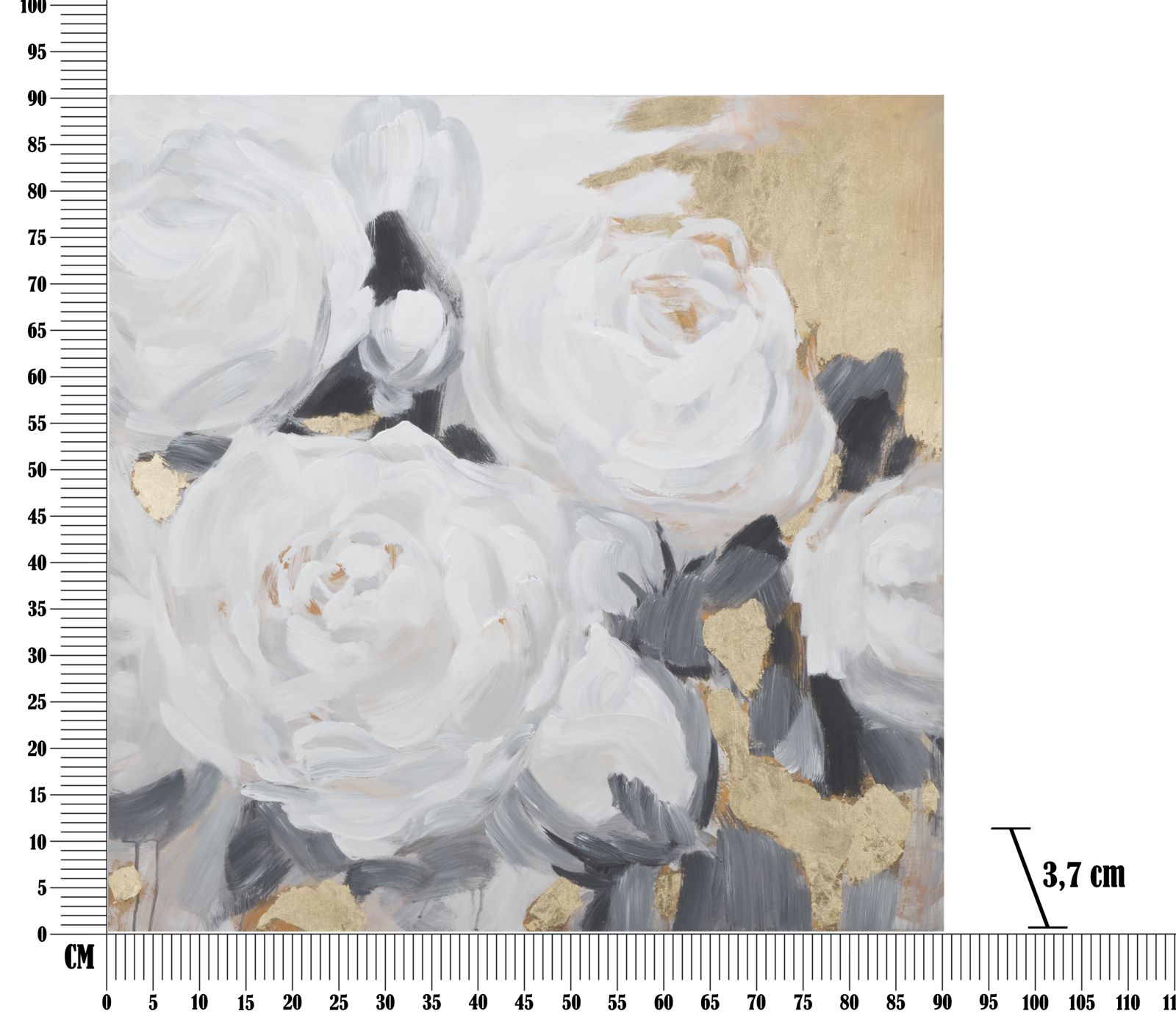 Dekoratívny doplnok Dipinto Su Tela Mauro Ferretti 90×3,7×90 cm
