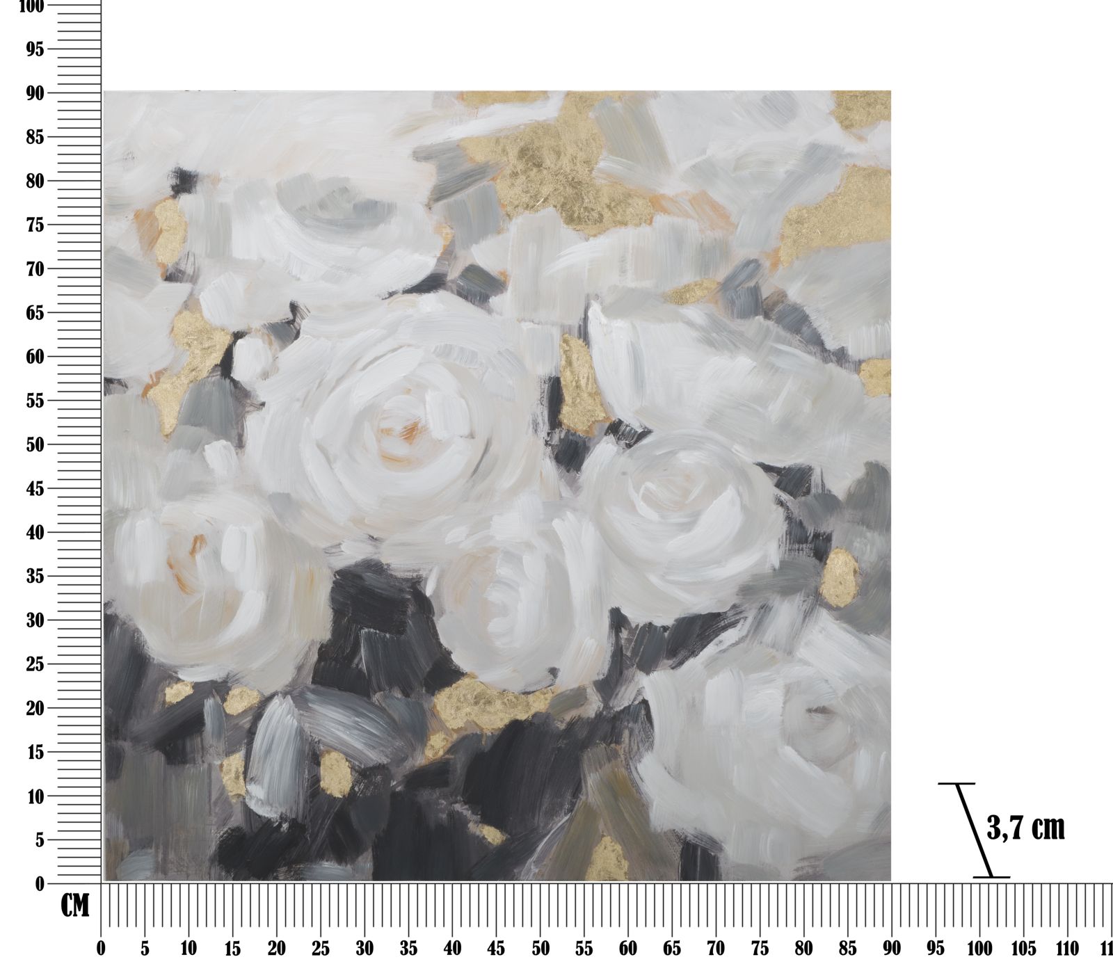 Dekoratívny doplnok Dipinto Su Tela Mauro Ferretti 90×3,7×90 cm