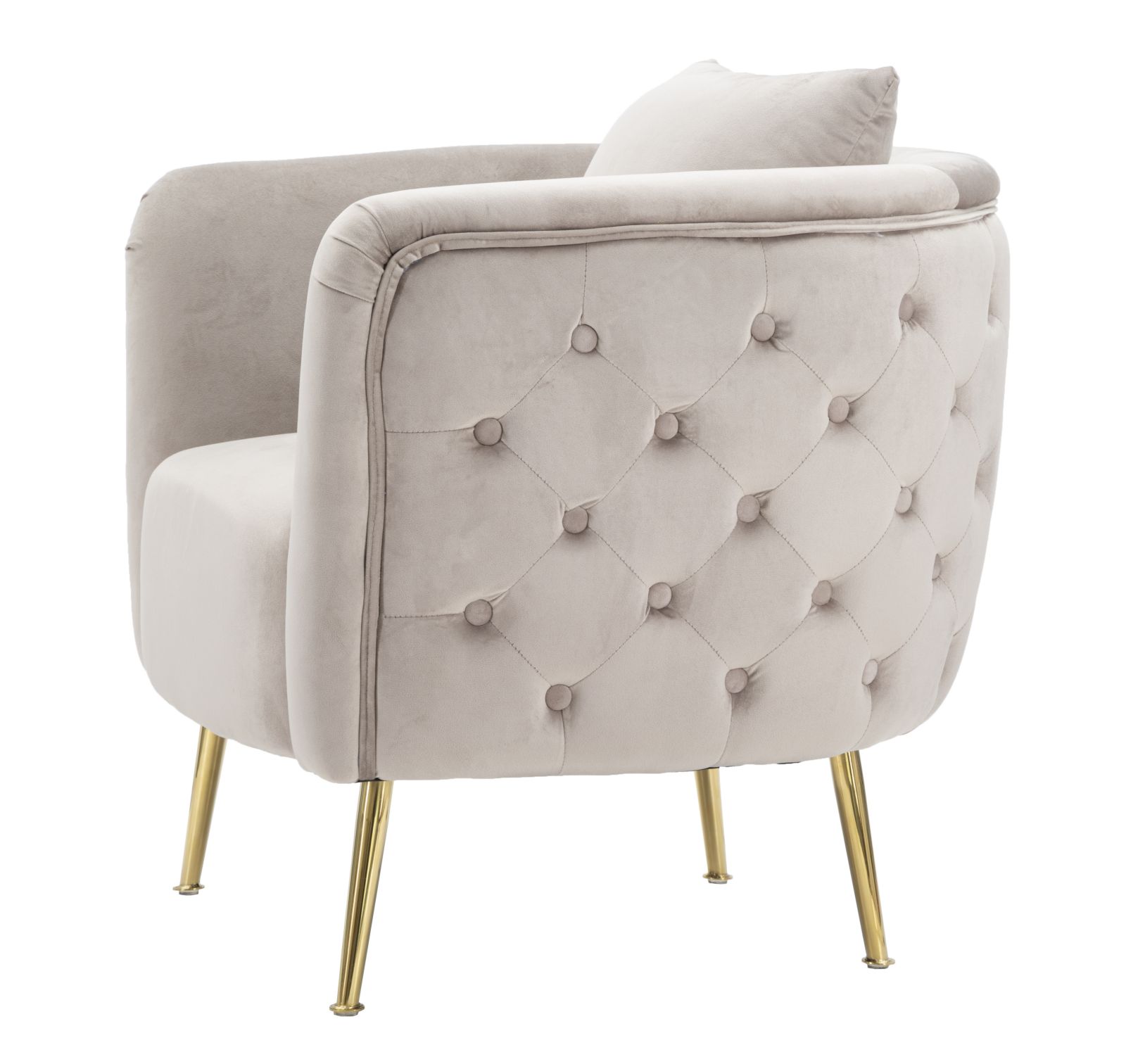 Kreslo Poltrona Bucarest Grigia Mauro Ferretti 76×74×73 cm