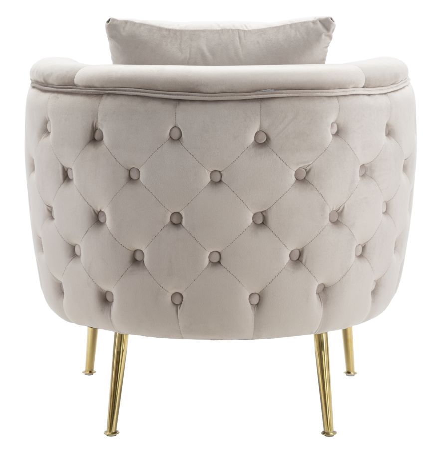 Kreslo Poltrona Bucarest Grigia Mauro Ferretti 76×74×73 cm