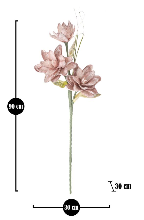 Dekoratívny doplnok Magnolia Rosa Mauro Ferretti Ø 30×90 MIN 10 cm