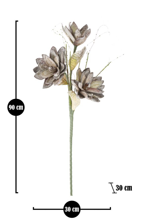Dekoratívny doplnok Magnolia Verde Mauro Ferretti Ø 30×90 MIN 10 cm