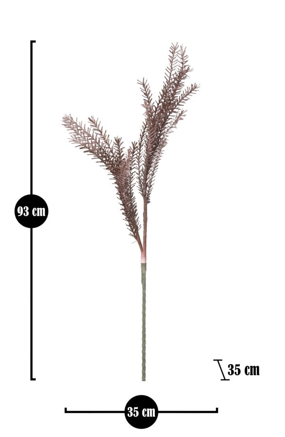Dekoratívny doplnok Bulrush Rosso Mauro Ferretti Ø 35×93 MIN 18 cm