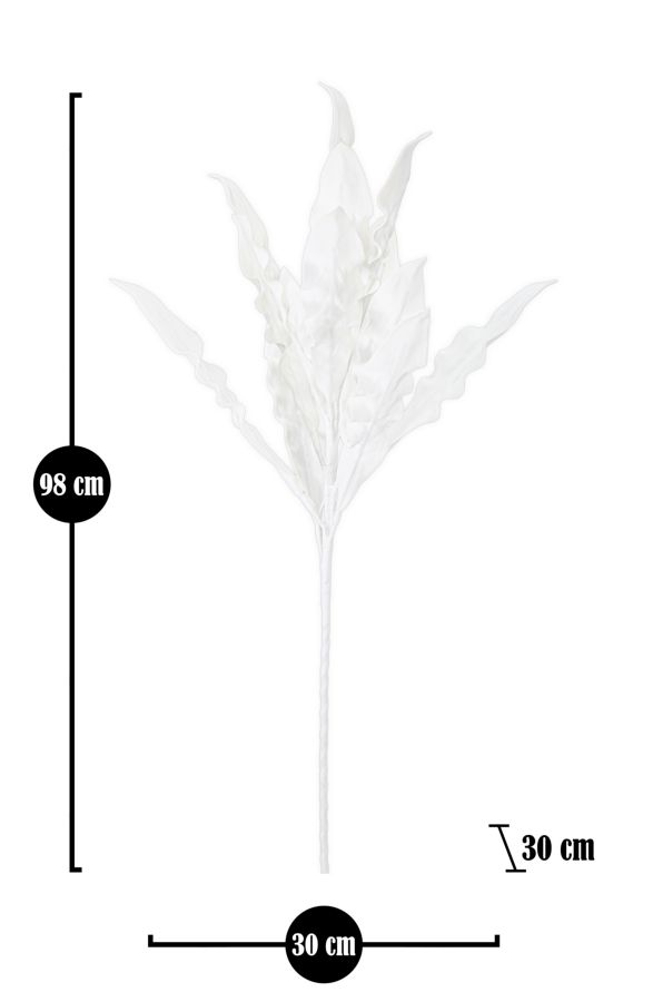 Dekoratívny doplnok Aloe Bianco Mauro Ferretti Ø 30×98 MIN 10 cm
