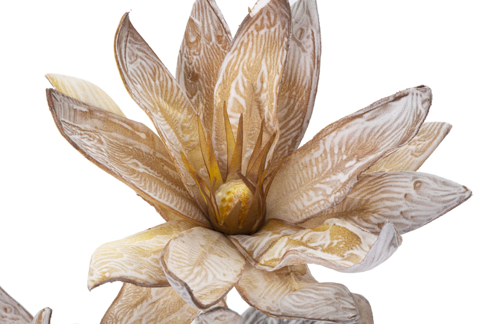 Dekoratívny doplnok Glsang Flower Giallo Mauro Ferretti Ø 28×88 MIN 12 cm