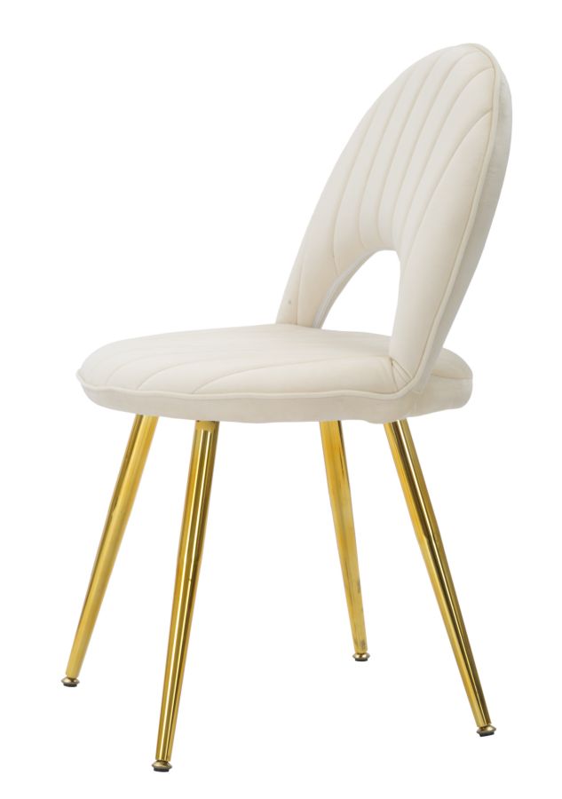 Stolička Sedia Flex Crema Mauro Ferretti 52×48×78 SET 2PZ cm