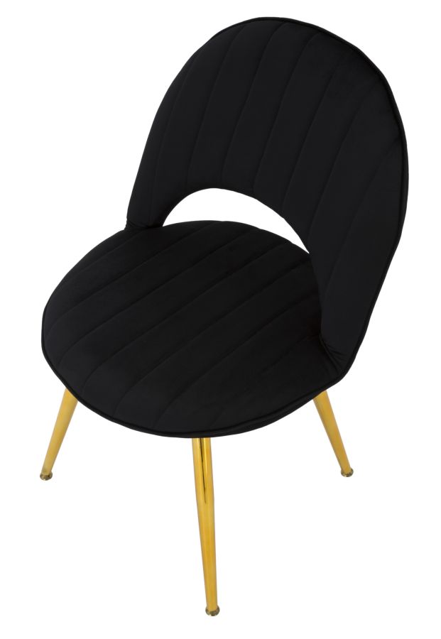 Stolička Sedia Flex Nera Mauro Ferretti 52×48×78 SET 2PZ cm