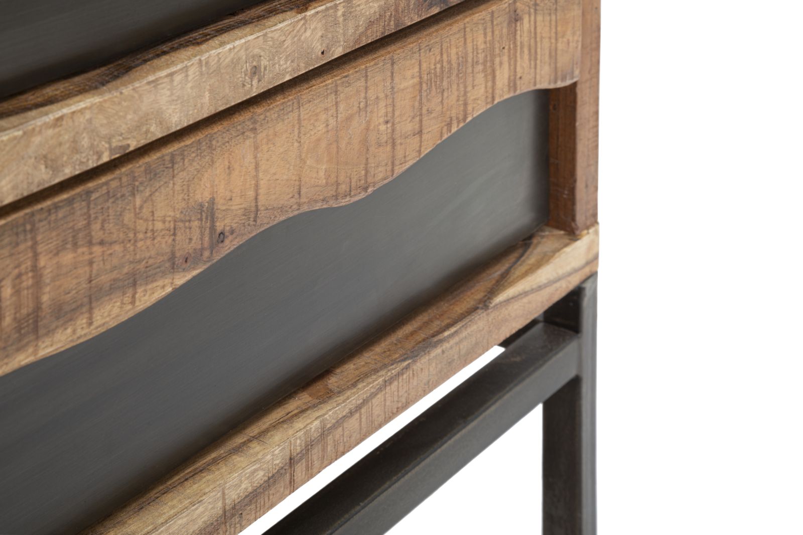 Dizajnová komoda Como' Yellowstone, drevo/čierna