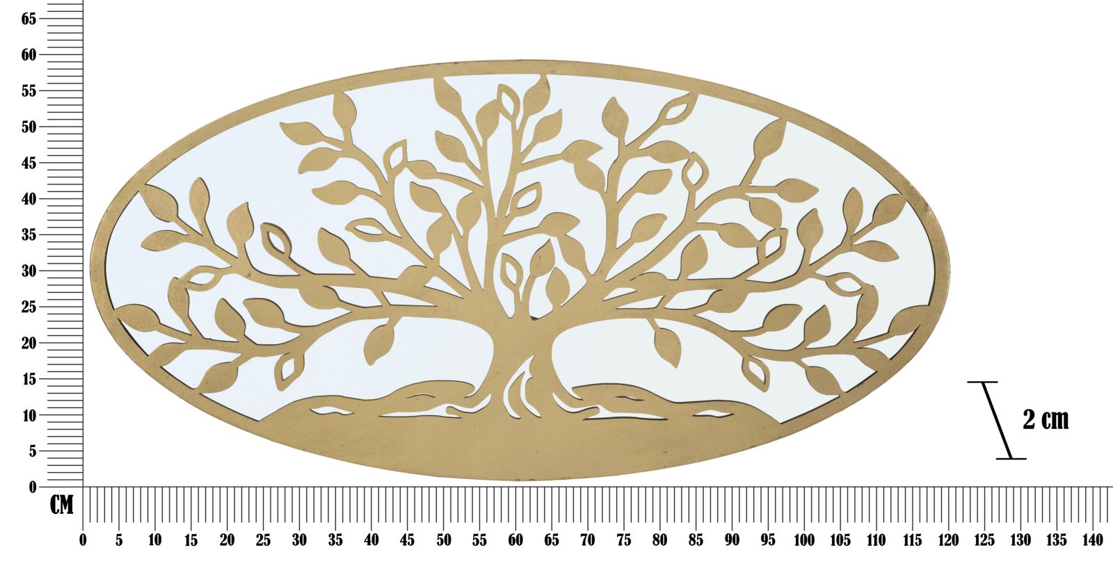 Dekoratívny panel Albero Della Vita Mauro Ferretti, zlatý