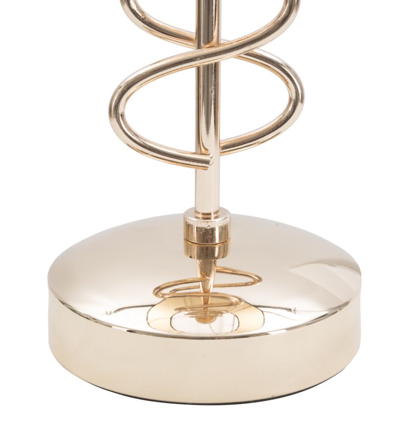 Stolová lampa Mauro Ferretti, čierna/zlatá