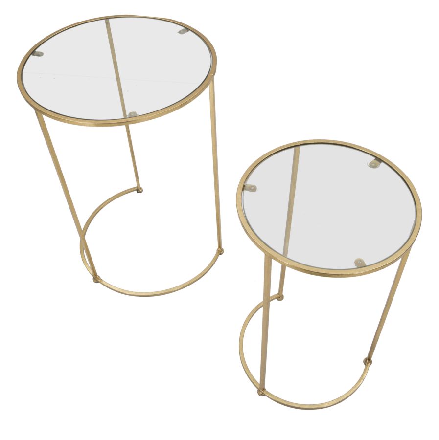 Dekoratívny doplnok Tavolinetti Glam Mauro Ferretti Ø 44,5×63-34,5×56,5 cm