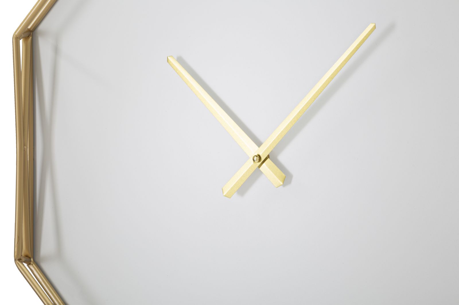 Nástenné hodiny Goldy Octagonal Mauro Ferretti, zlaté/biele