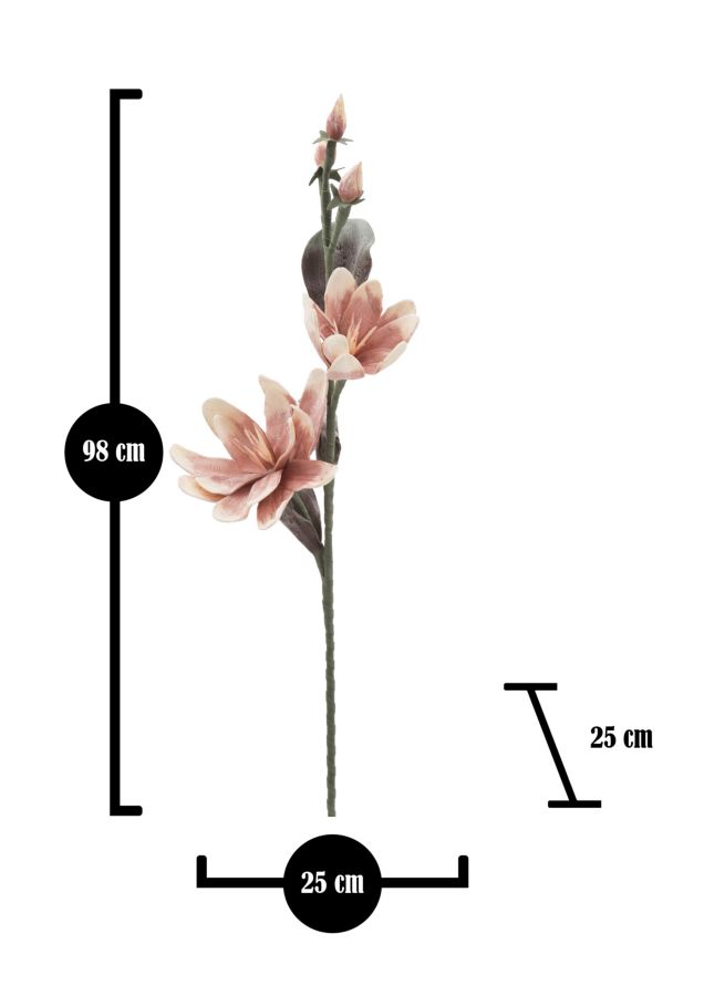 Dekoratívny doplnok Magnolia Arancione Mauro Ferretti Ø 25×98 MIN 12 cm