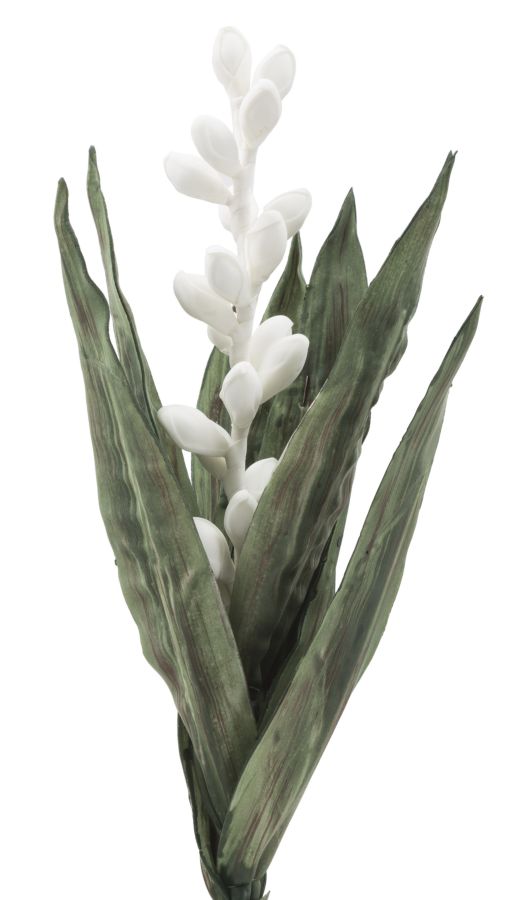 Dekoratívny doplnok Aloe Flower Bianco Mauro Ferretti Ø 23×93 MIN 10 cm