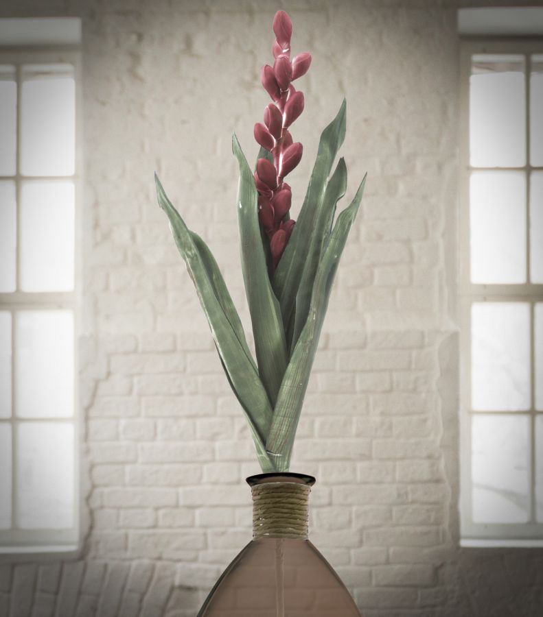 Dekoratívny doplnok Aloe Flower Rosa Mauro Ferretti Ø 23×93 MIN 10 cm