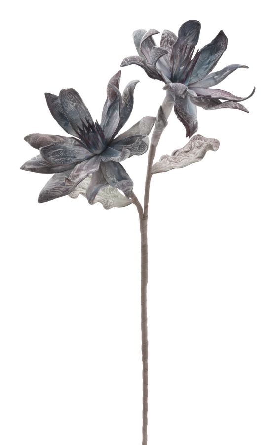 Dekoratívny doplnok Glsang Flower Blu Mauro Ferretti Ø 28×88 MIN 12 cm