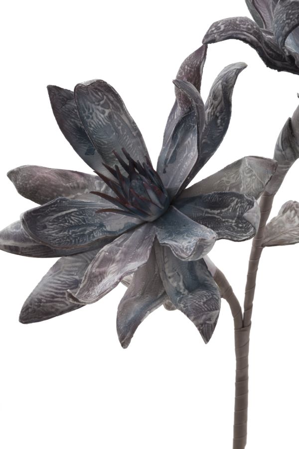 Dekoratívny doplnok Glsang Flower Blu Mauro Ferretti Ø 28×88 MIN 12 cm