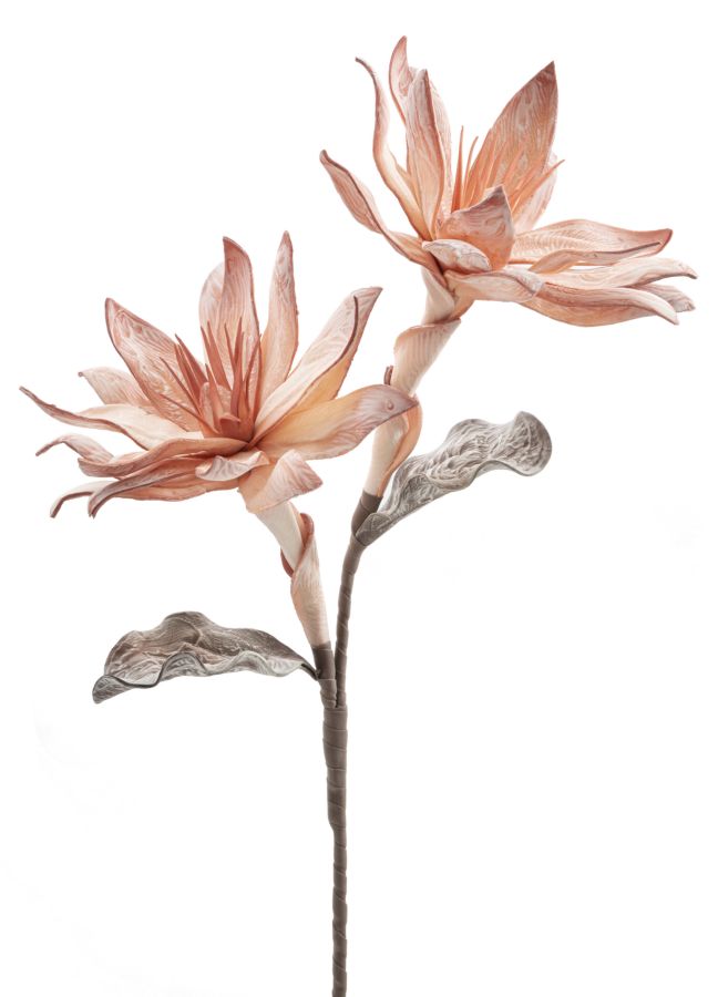 Dekoratívny doplnok Glsang Flower Arancione Mauro Ferretti Ø 28×88 MIN 12 cm
