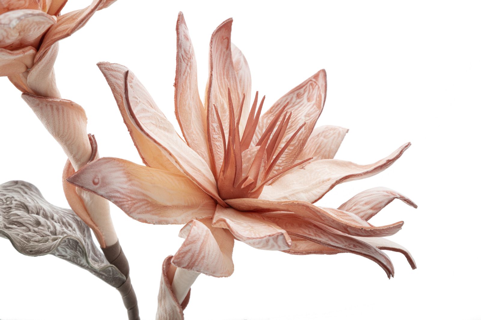 Dekoratívny doplnok Glsang Flower Arancione Mauro Ferretti Ø 28×88 MIN 12 cm