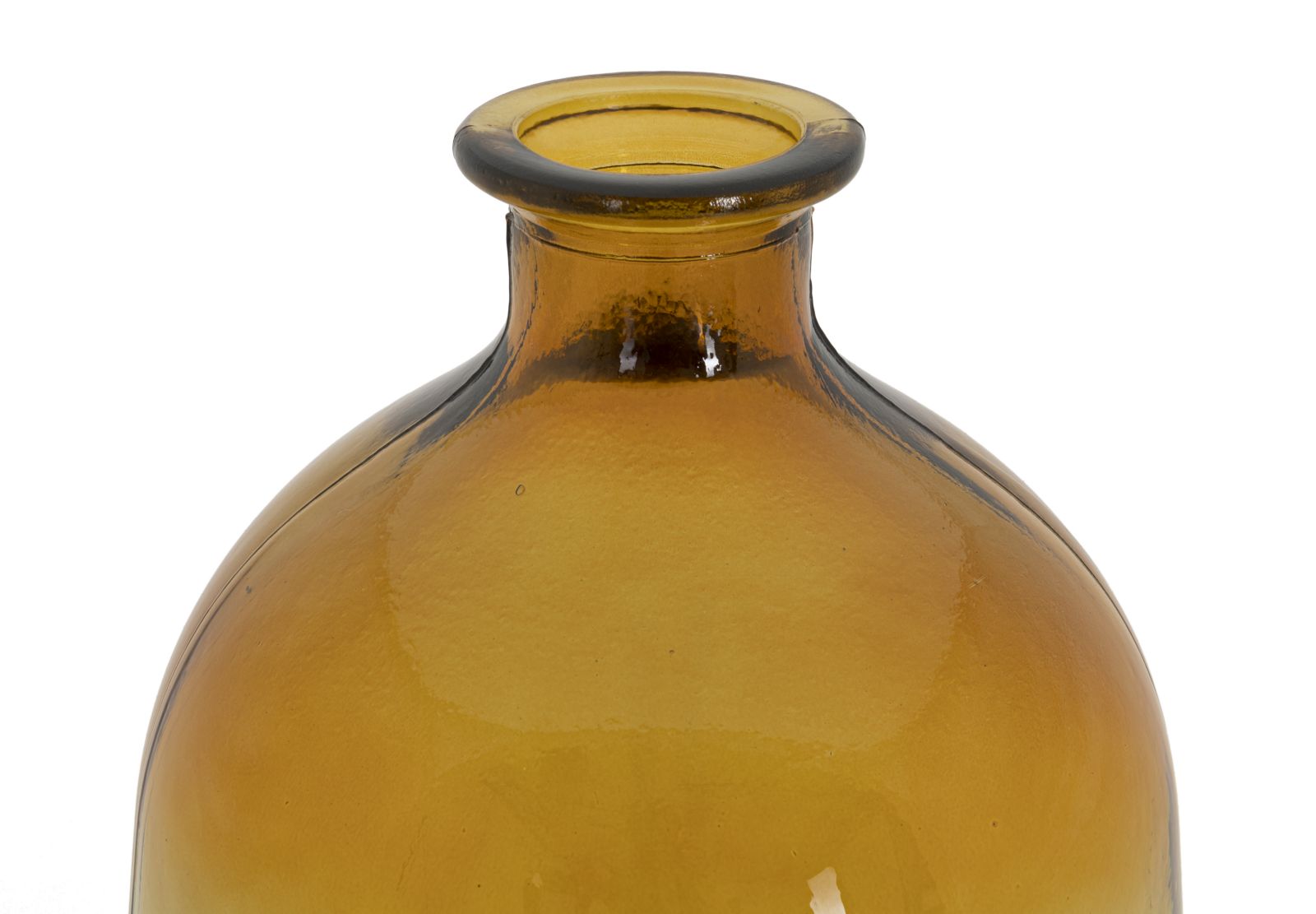 Dekoratívna váza Botella Napoles Riciclato Mauro Ferretti, žltá