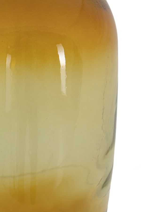 Dekoratívna váza Botella Napoles Riciclato Mauro Ferretti, žltá