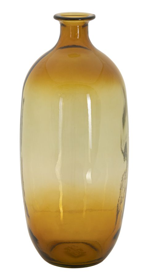 Dekoratívna váza Botella Napoles Riciclato Mauro Ferretti, žltá