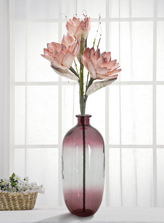 Dekoratívna váza Botella Napoles Riciclato Mauro Ferretti, ružová