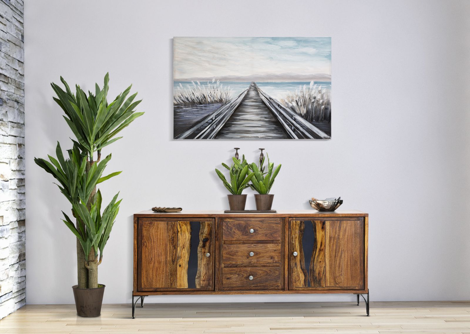 Dekoratívny doplnok Dipinto Su Tela Mauro Ferretti 120×3,8×80 cm