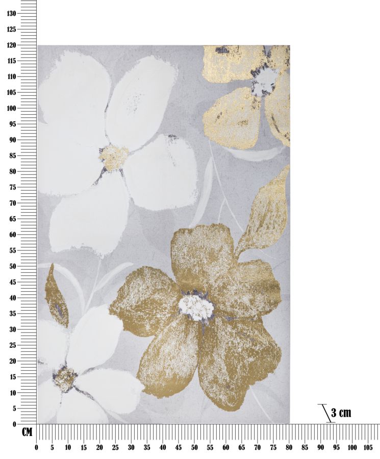 Dekoratívny doplnok Stampa Dipinta Flowery Mauro Ferretti 80×3×120 cm