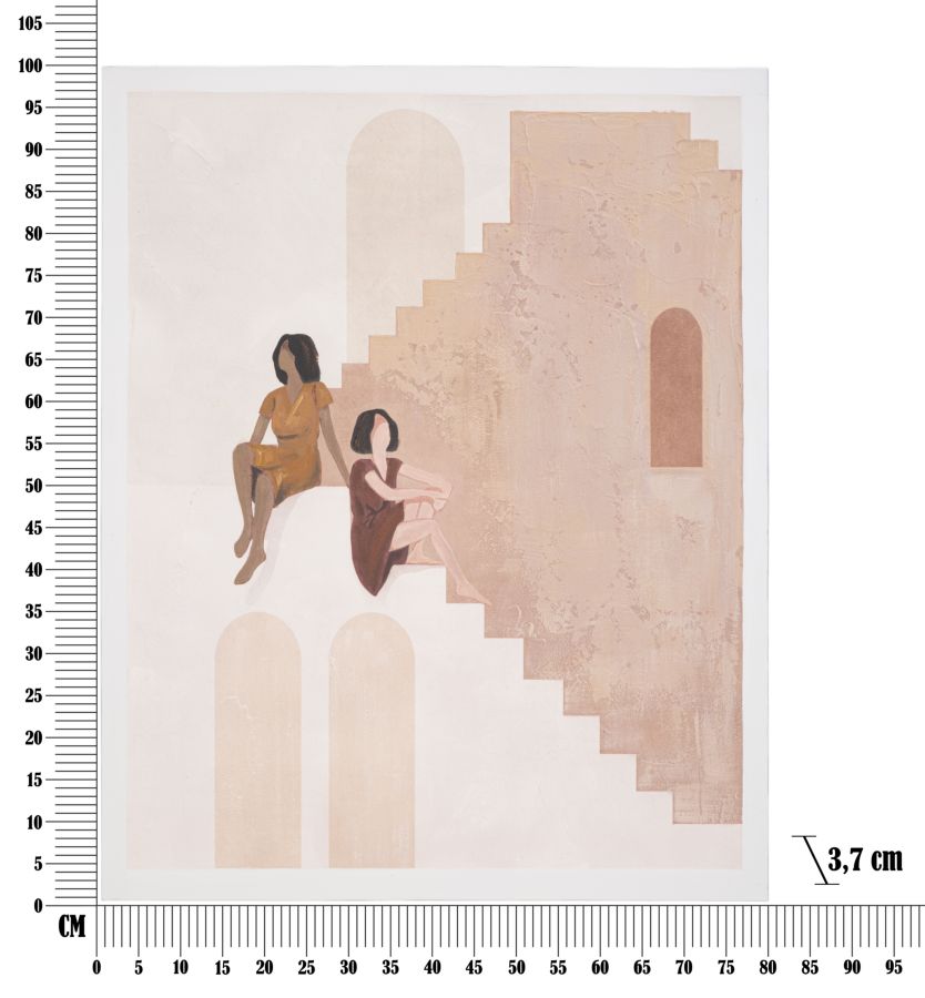 Dekoratívny doplnok Dipinto Su Tela Mauro Ferretti 80×3,7×100 cm