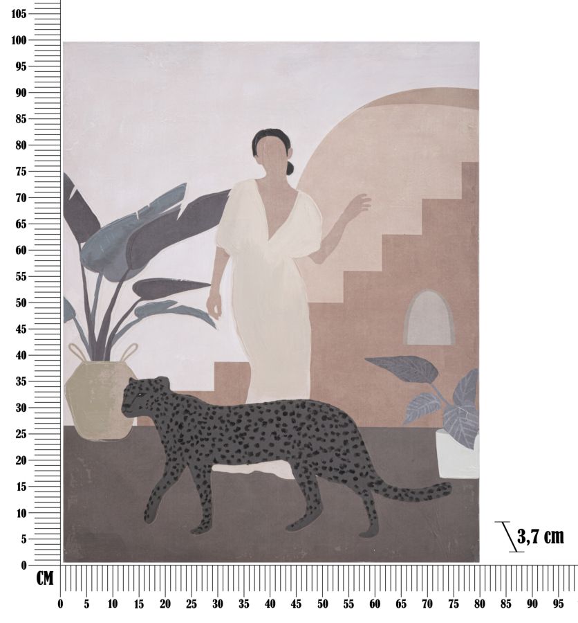 Dekoratívny doplnok Dipinto Su Tela Mauro Ferretti 80×3,7×100 cm