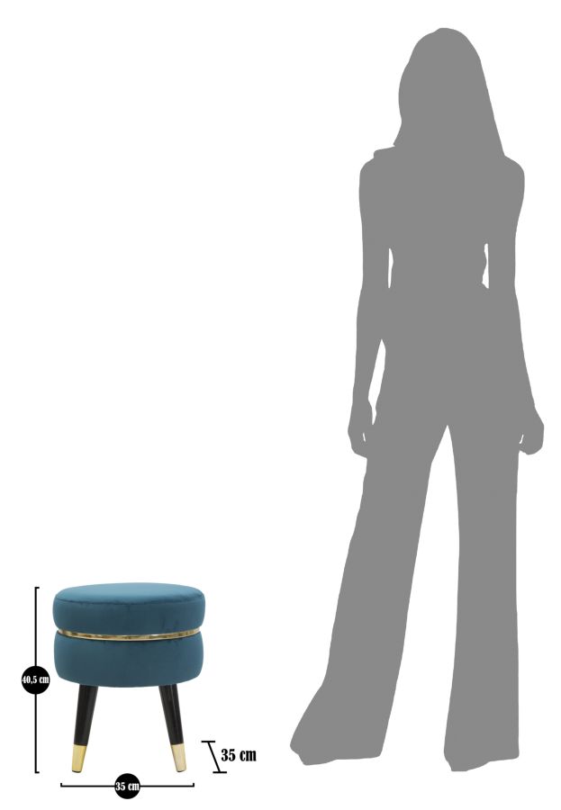 Dekoratívny doplnok Sgabello Paris Ottanio Mauro Ferretti Ø 35×40,5 cm