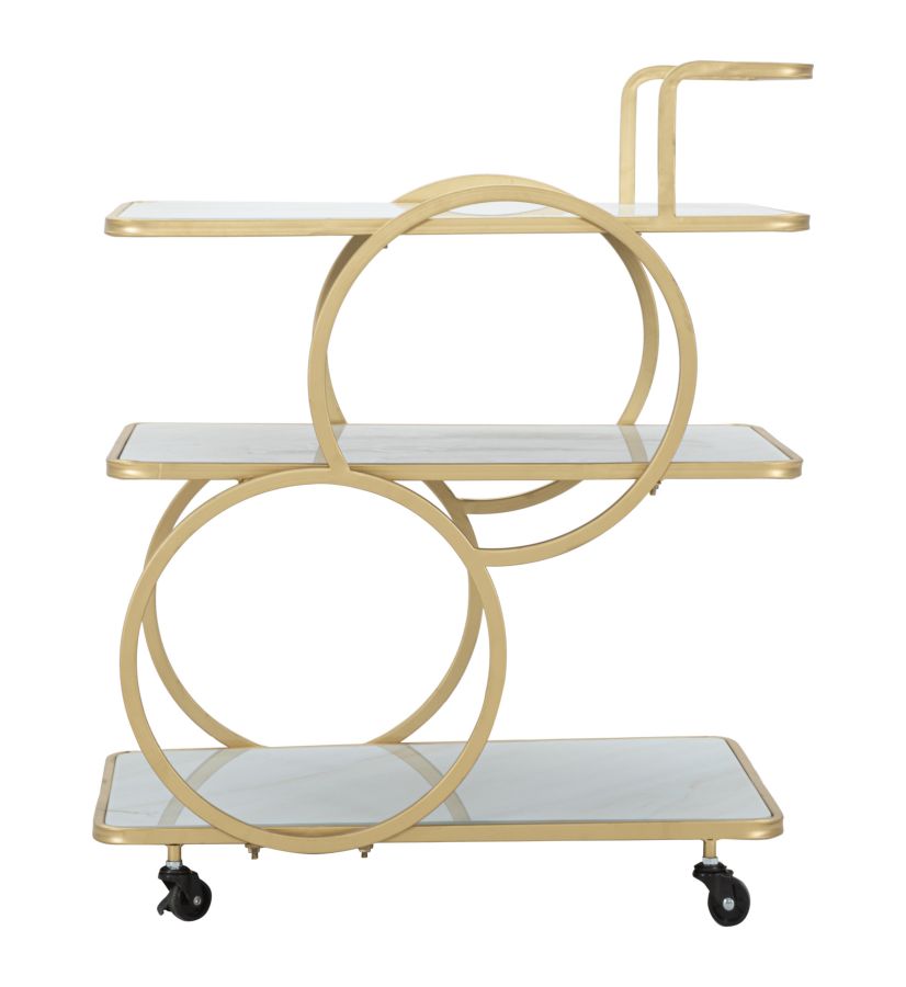 Dekoratívny doplnok Carrello Marble Glass Mauro Ferretti 64×46×79 cm