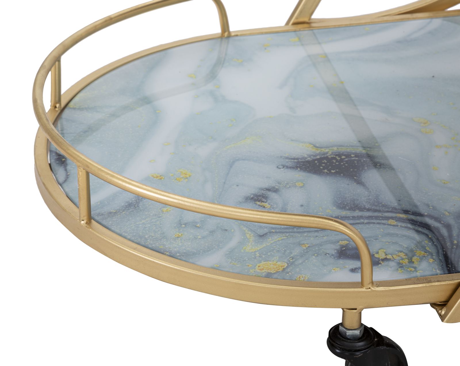 Dekoratívny doplnok Carrello Marble Glass Mauro Ferretti 71×45,5×84,5 cm