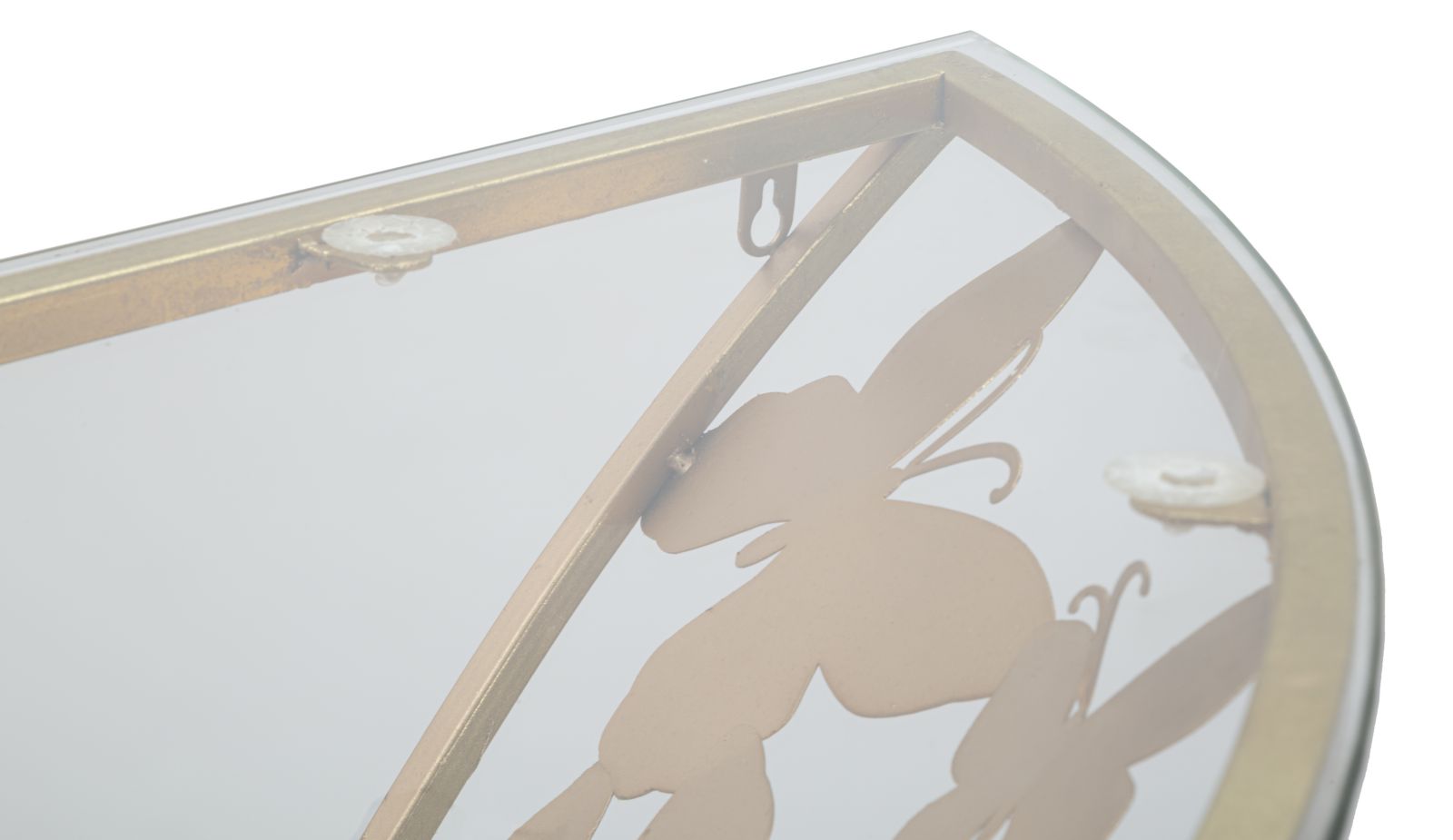 Dekoratívny stôl Console Sospesa Butterflies Mauro Ferretti, zlatý