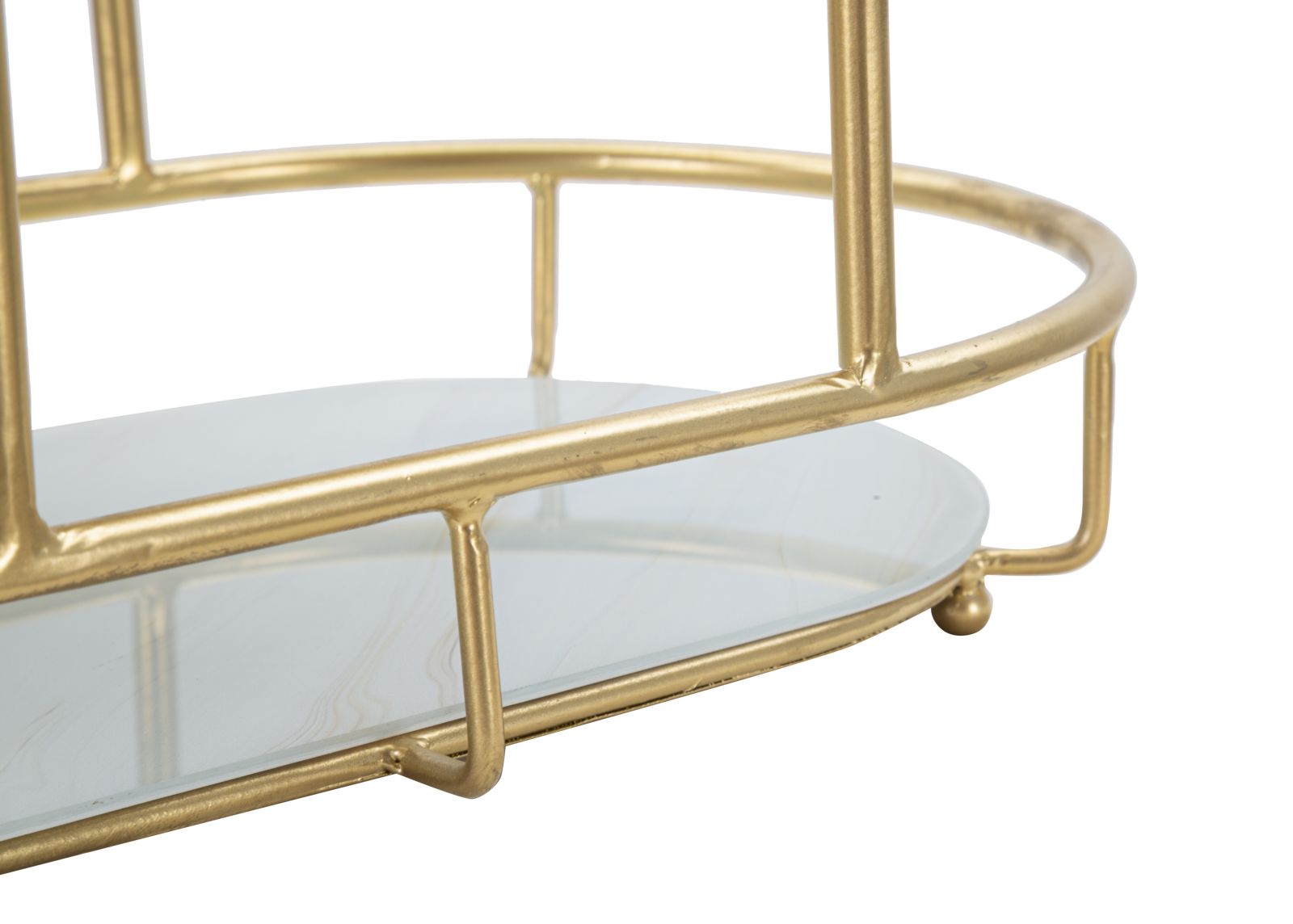 Dekoratívny podnos S Tasche Levels Mauro Ferretti, zlatý