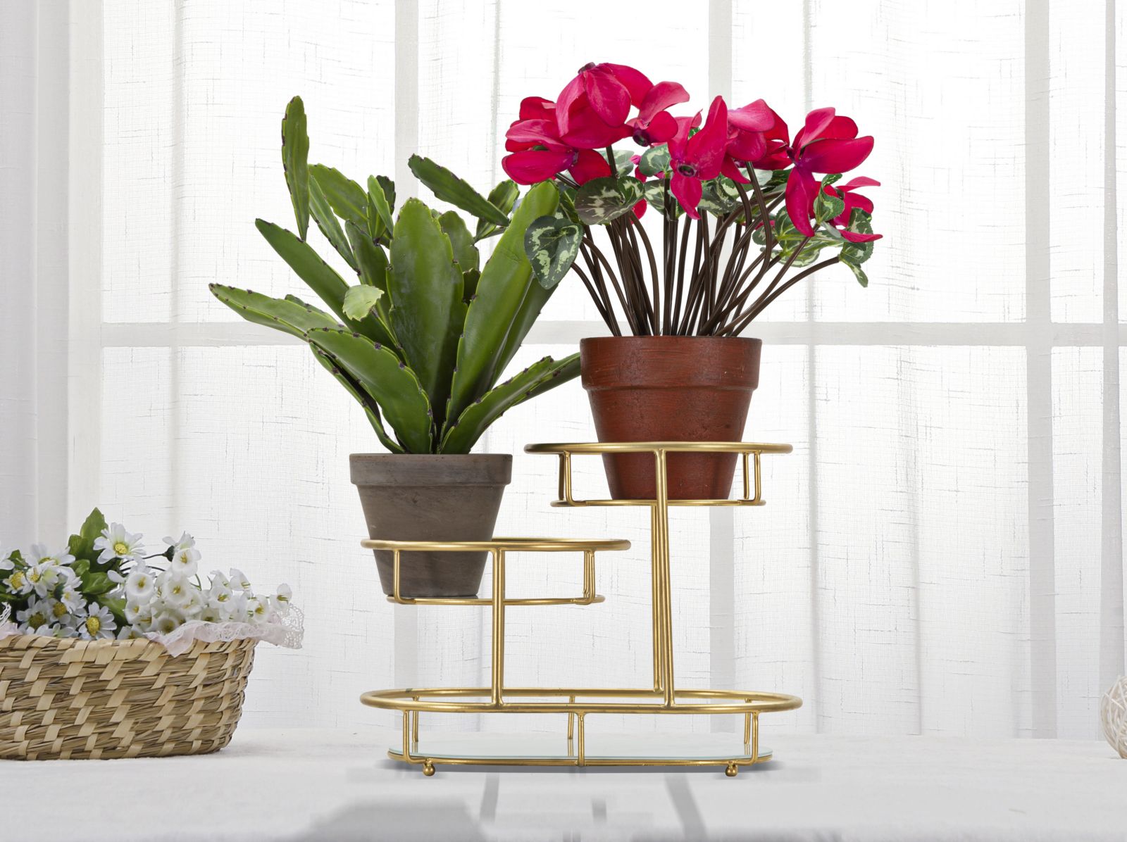 Dekoratívny podnos S Tasche Levels Mauro Ferretti, zlatý