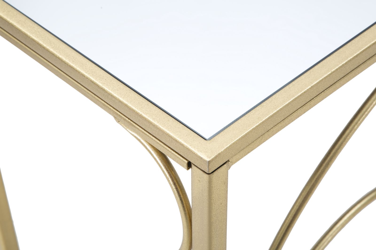 Dekoratívny stolík Console Art Mauro Ferretti, zlatý/biely