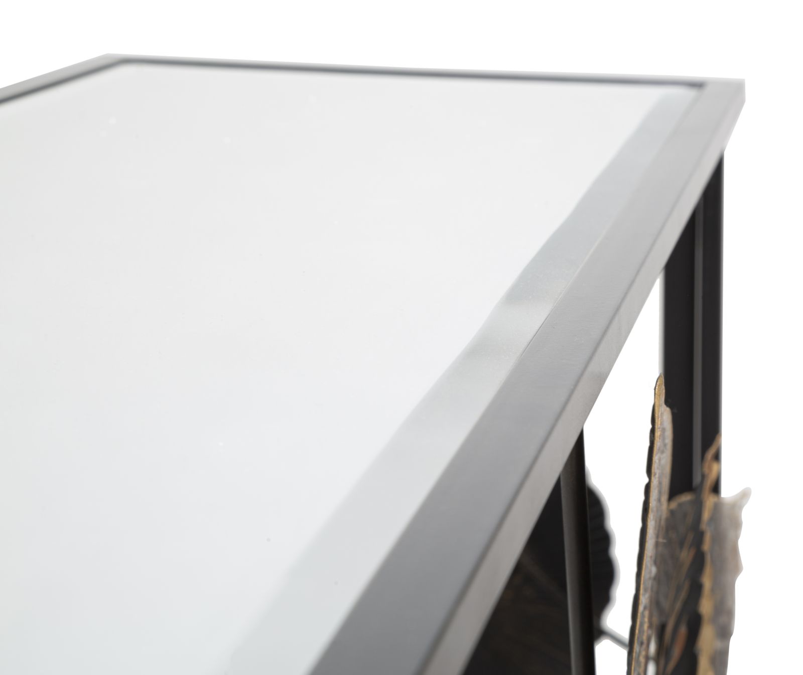 Dekoratívny stolík Console Glam Dark Mauro Ferretti, čierny