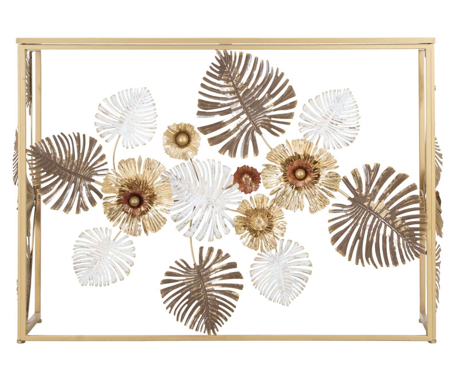 Dekoratívny stolík Console Glam Floris Mauro Ferretti, zlatý