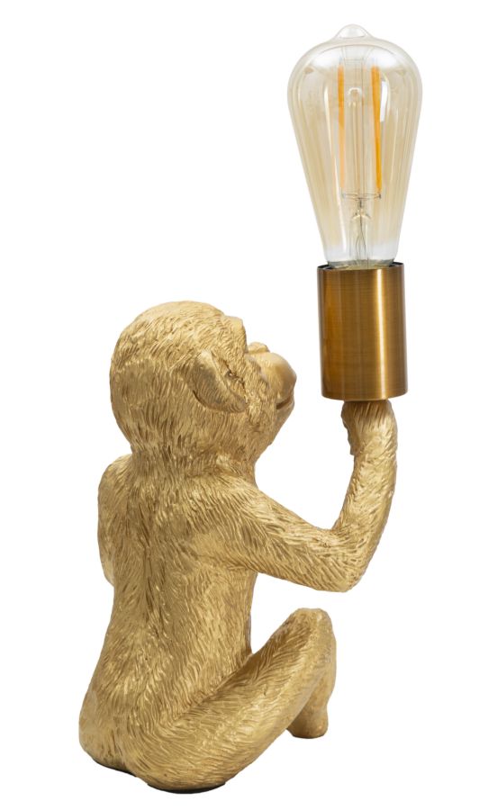 Stolová lampa Monkey Mauro Ferretti, zlatá