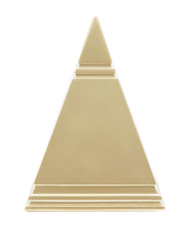 Dekoratívna socha Piramide Gold Mauro Ferretti, zlatá