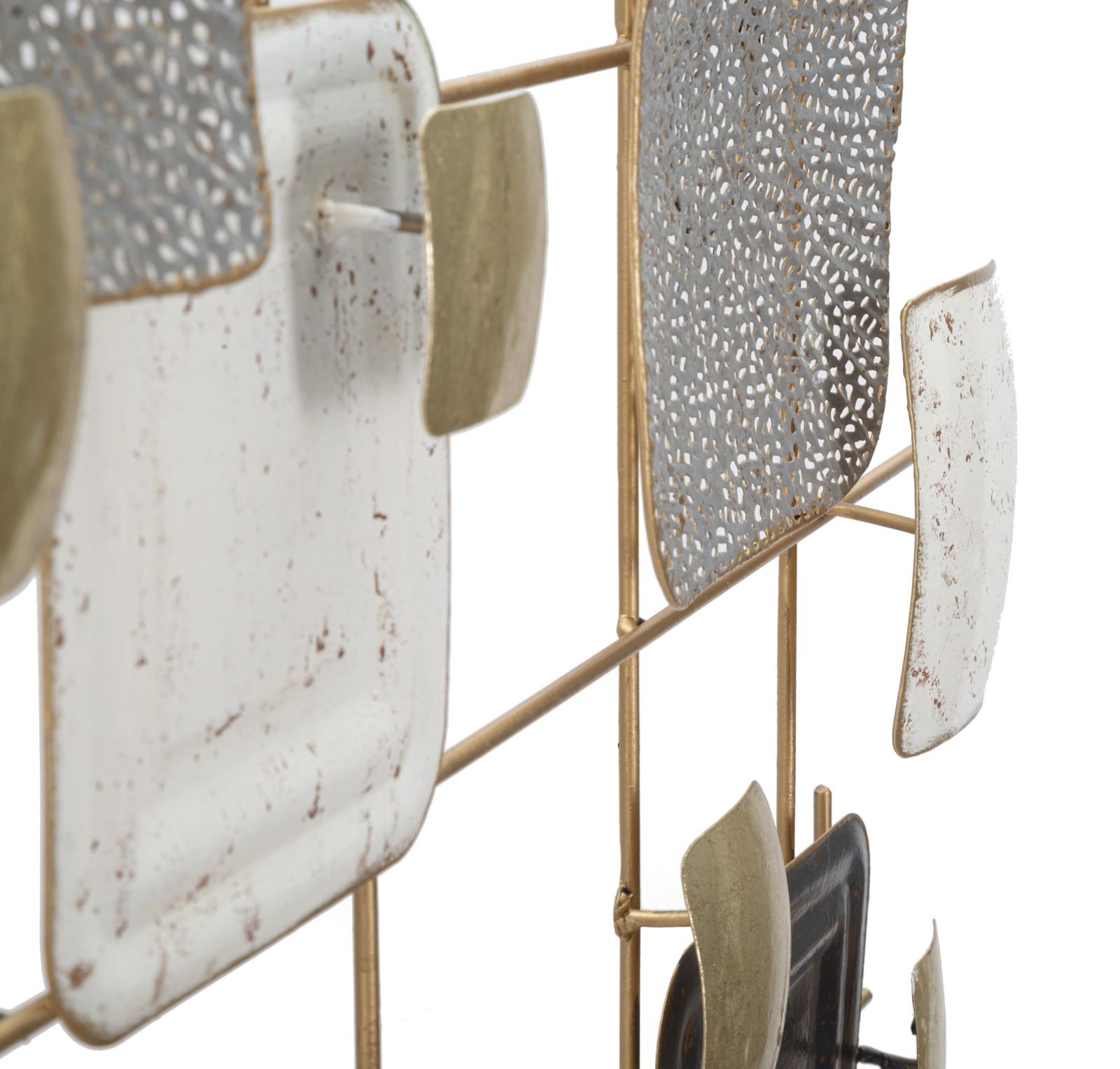 Dekoratívny panel Cubes Mauro Ferretti, zlatý/biely/čierny